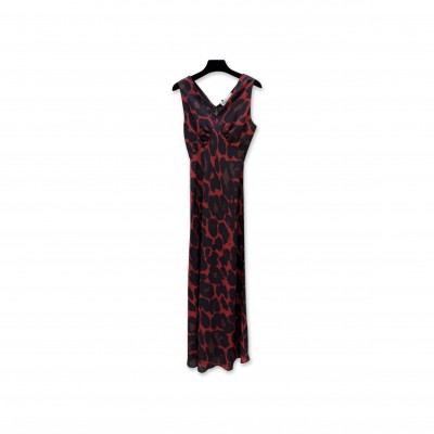 YSL V-NECK LONG DRESS